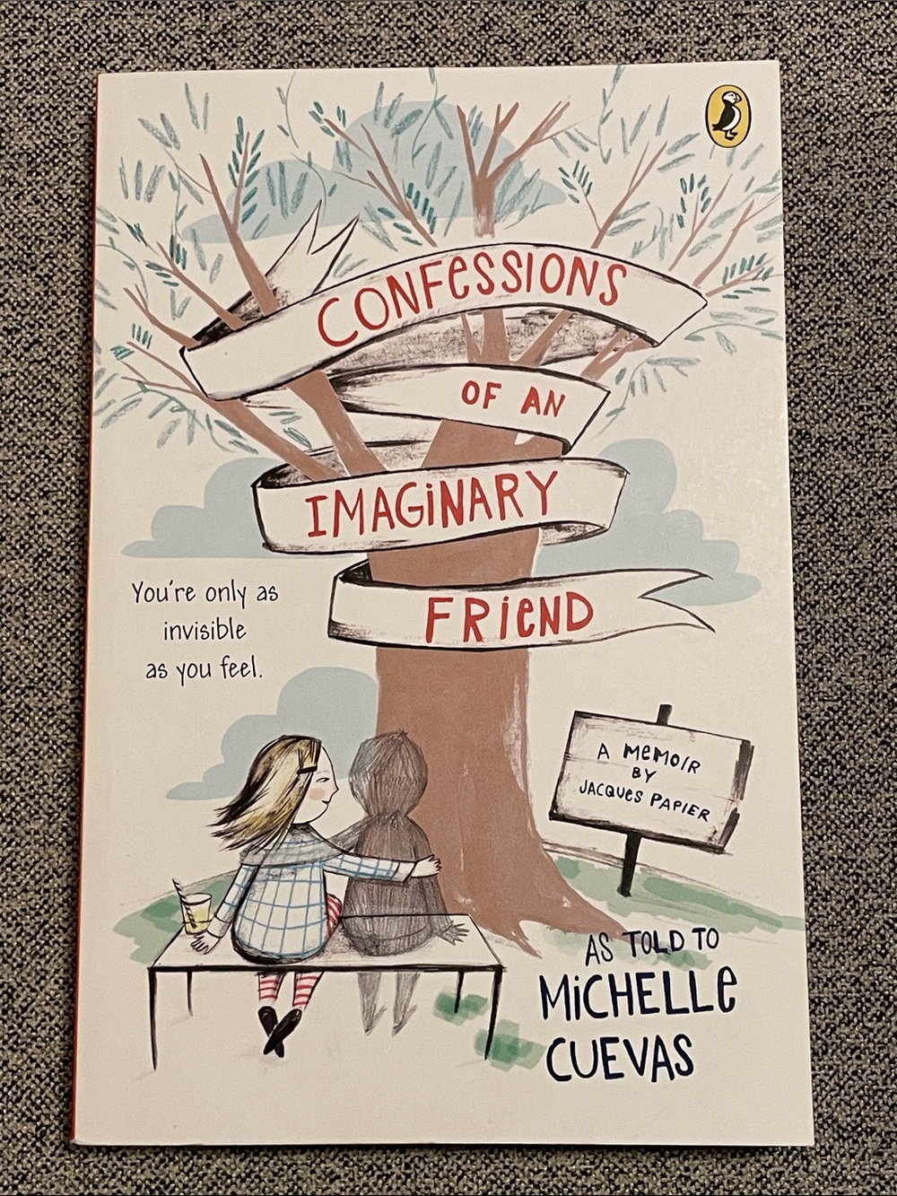 Confessions of an Imaginary Friend Kids Paperback Book EUC by Michelle Cuevas